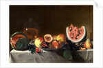 Still Life with Fruit and Carafe by Pensionante del Saraceni