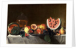 Still Life with Fruit and Carafe by Pensionante del Saraceni
