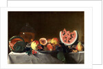 Still Life with Fruit and Carafe by Pensionante del Saraceni