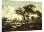 Dutch, Village near a Pool, c. 1670 by Meindert Hobbema