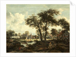 Dutch, Village near a Pool, c. 1670 by Meindert Hobbema
