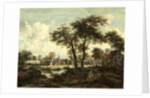 Dutch, Village near a Pool, c. 1670 by Meindert Hobbema