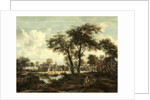 Dutch, Village near a Pool, c. 1670 by Meindert Hobbema