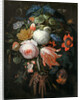 German, A Hanging Bouquet of Flowers, probably 1665-1670 by Abraham Mignon