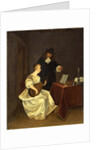The Music Lesson, c. 1670 by Studio of Gerard ter Borch the Younger