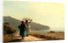 Two Women Chatting by the Sea, St. Thomas, 1856 by Camille Pissarro