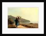 Two Women Chatting by the Sea, St. Thomas, 1856 by Camille Pissarro