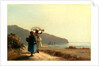 Two Women Chatting by the Sea, St. Thomas, 1856 by Camille Pissarro