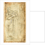 Italian, Two Draped Women Standing on Either Side of a Herm by Filippino Lippi