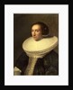 Portrait of a Lady with a Ruff, Dutch, 1638 by Michiel van Miereveld