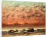 The Black Rocks at Trouville by Gustave Courbet