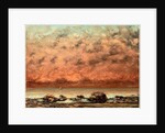 The Black Rocks at Trouville by Gustave Courbet