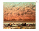 The Black Rocks at Trouville by Gustave Courbet