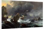 Dutch, Ships in Distress off a Rocky Coast, 1667 by Ludolf Backhuysen