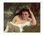 A Young Woman Reading by Gustave Courbet