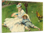Madame Monet and Her Son, 1874 by Auguste Renoir