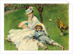 Madame Monet and Her Son, 1874 by Auguste Renoir