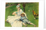 Madame Monet and Her Son, 1874 by Auguste Renoir