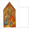 Madonna and Child with Saint Peter and Saint Stephen left panel by Martino di Bartolomeo di Biagio