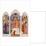 Italian, The Presentation of the Virgin, c. 1400, tempera on wood transferred to hardboard by Paolo di Giovanni Fei