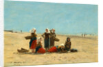 Women on the Beach at Berck, 1881 by Eugène Boudin