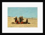 Women on the Beach at Berck, 1881 by Eugène Boudin