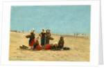 Women on the Beach at Berck, 1881 by Eugène Boudin