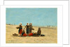 Women on the Beach at Berck, 1881 by Eugène Boudin