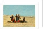 Women on the Beach at Berck, 1881 by Eugène Boudin