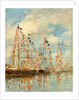 Yacht Basin at Trouville-Deauville, probably 1895-1896 by Eugène Boudin
