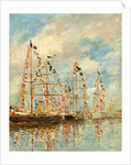 Yacht Basin at Trouville-Deauville, probably 1895-1896 by Eugène Boudin