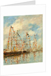 Yacht Basin at Trouville-Deauville, probably 1895-1896 by Eugène Boudin