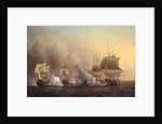 Action off the Cape of Good Hope, Samuel Scott, ca. 1702-1772 by Samuel Scott