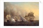 Action off the Cape of Good Hope, Samuel Scott, ca. 1702-1772 by Samuel Scott
