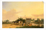 Buckenham Ferry, on the River Yare, Norfolk by Joseph Stannard