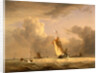 Fishing Smack and Other Vessels in a Strong Breeze Shipping in a Choppy Sea; Storm Approaching by Joseph Stannard