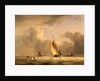 Fishing Smack and Other Vessels in a Strong Breeze Shipping in a Choppy Sea; Storm Approaching by Joseph Stannard