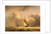 Fishing Smack and Other Vessels in a Strong Breeze Shipping in a Choppy Sea; Storm Approaching by Joseph Stannard