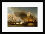 An Action off the Barbary Coast with Galleys and English Ships by William van de Velde the Younger