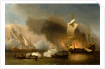 An Action off the Barbary Coast with Galleys and English Ships by William van de Velde the Younger