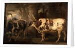 Portraits of two extraordinary oxen, the property of the Earl of Powis by James Ward