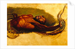 Man Struggling with a Boa Constrictor, Study for 'Liboya Serpent Seizing its Prey' Study of a Negro Struggling with a Boa Constrictor for 'A Boa Serpent Seizing a Horse' by James Ward