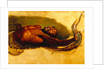 Man Struggling with a Boa Constrictor, Study for 'Liboya Serpent Seizing its Prey' Study of a Negro Struggling with a Boa Constrictor for 'A Boa Serpent Seizing a Horse' by James Ward