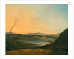Lago d'Agnano with Vesuvius in the distance, Italy by Richard Wilson