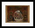 Interior of the British Institution (Old Master Exhibition, Summer 1832) by Alfred Joseph Woolmer