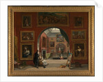 Interior of the British Institution (Old Master Exhibition, Summer 1832) by Alfred Joseph Woolmer
