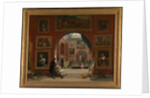 Interior of the British Institution (Old Master Exhibition, Summer 1832) by Alfred Joseph Woolmer