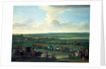George I at Newmarket, 4 or 5 October, 1717 Race Meeting on New Market by John Wootton