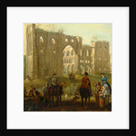 Rievaulx Abbey Riders Pausing by the Ruins of Rievaulx Abbey by John Wootton