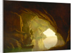 A Grotto in the Gulf of Salerno, Sunset A Grotto in the Gulf of Salernum Possibly by Joseph Wright of Derby